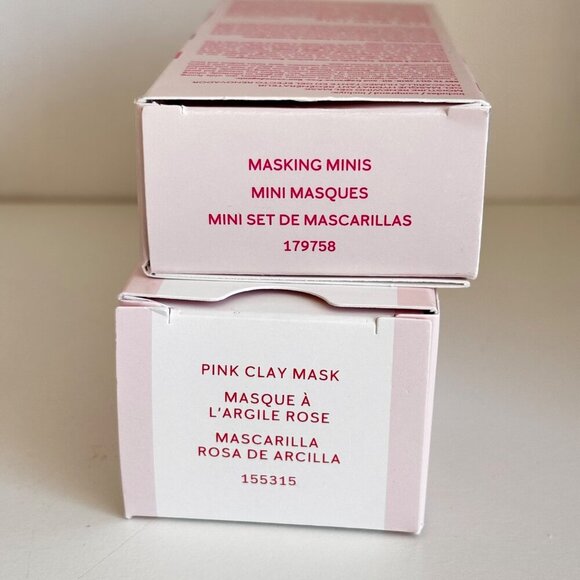 Mary Kay Pink Clay Mask Full Size & Masking Minis Set‎ Lot New - Picture 5 of 5